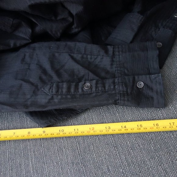 Diesel Black Button Down Long Sleeve 00JCET_KYAAG 100% Cotton Shirt Size XXL - Picture 11 of 12